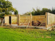 Cart lodge timber frame